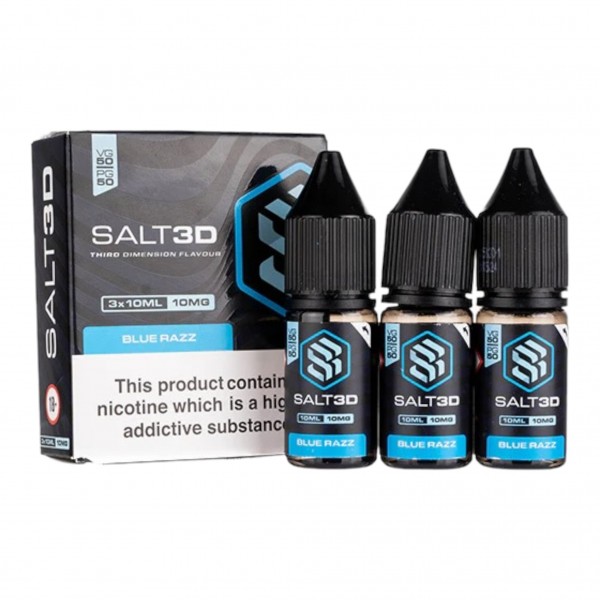 Blue Razz Salt3D Nic Salts 3-Pack