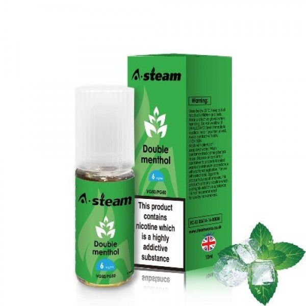 Double Menthol 50/50 E-Liquid by A Steam 10ml