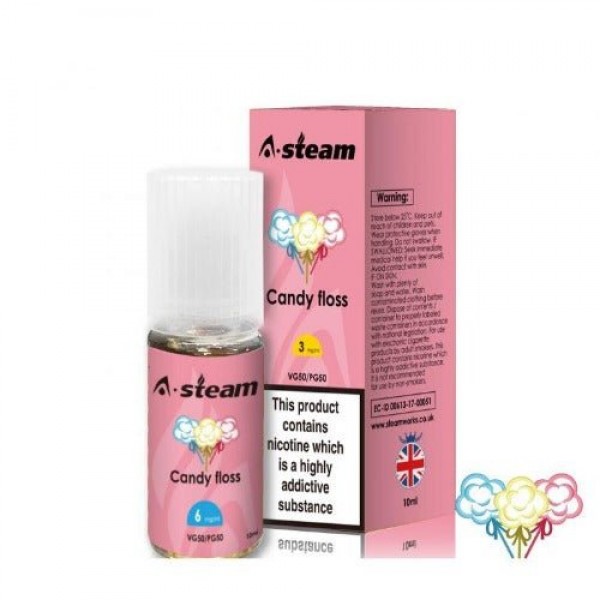 Candy Floss 50/50 E-Liquid by A Steam 10ml