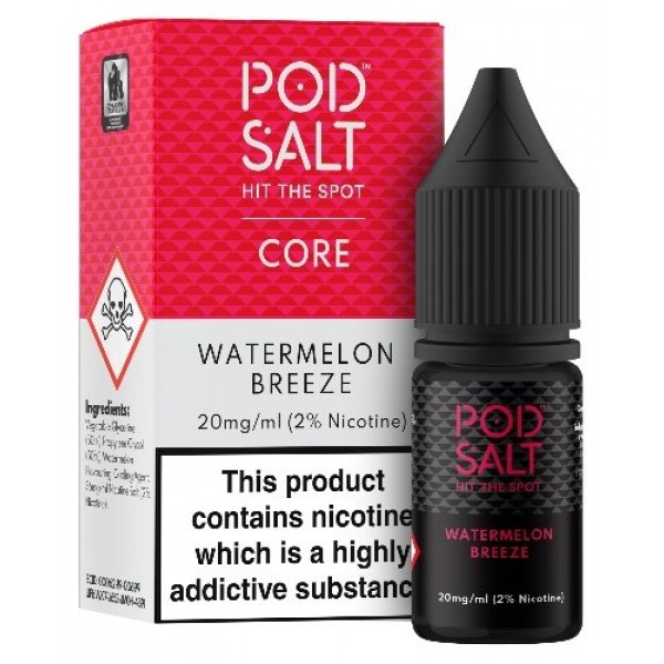 Watermelon Breeze Nicotine Salt E-Liquid - Pod Sal...